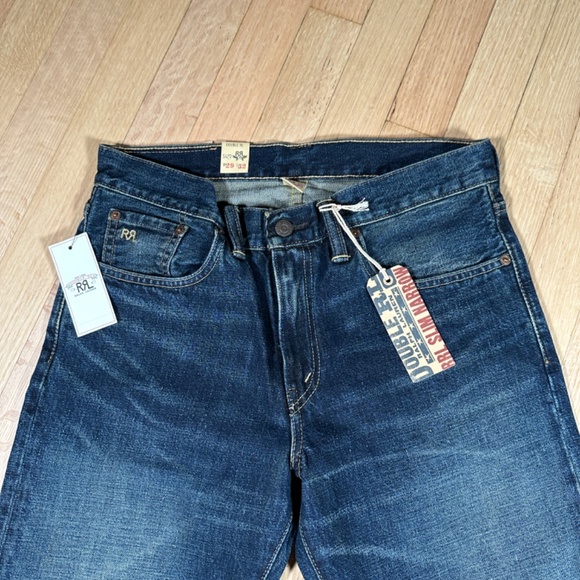 Ralph Lauren Double RL RRL Jeans Size W29XL32 Slim Narrow Brand New With Tags - Picture 3 of 12